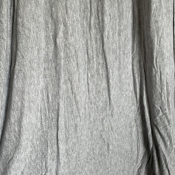 Athleta Heather Grey Elastic Waist Maxi Skirt with side slits - Picture 2 of 8